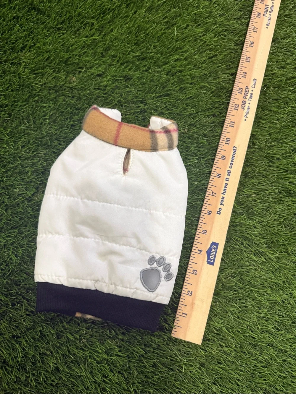 Fleece line pet puffer coat